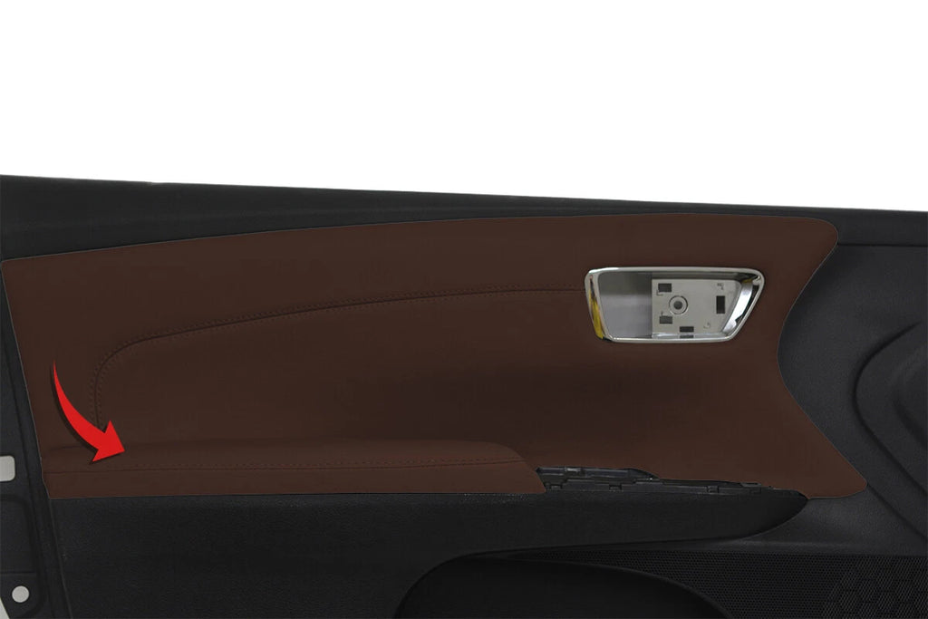 Leather Armrest Door Panel Cover for Toyota Avalon (2013–2018) Brown