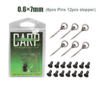 Complete Set 1012pcs Carp Bait Spikes Pins for Boilies Hair Rig Tackle