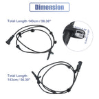 2X Front ABS Sensor No.DA8Z2C204A/DA8Z2C204B for Ford Explorer 