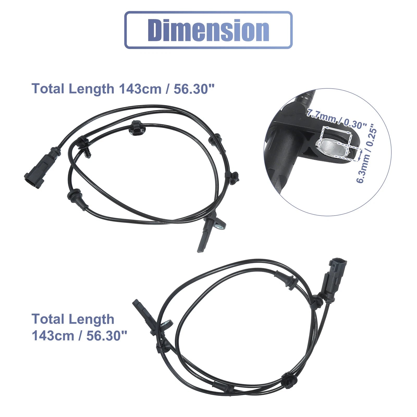 2X Front ABS Sensor No.DA8Z2C204A/DA8Z2C204B for Ford Explorer 