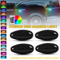 4X Rear Side Marker RGB LED Lights for GMC Sierra 2500HD 3500HD (1999–2014)