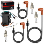 2 x Ignition Coil & Wires w/ Spark Plug for Polaris SLTX-B SLTX (1999–2000)