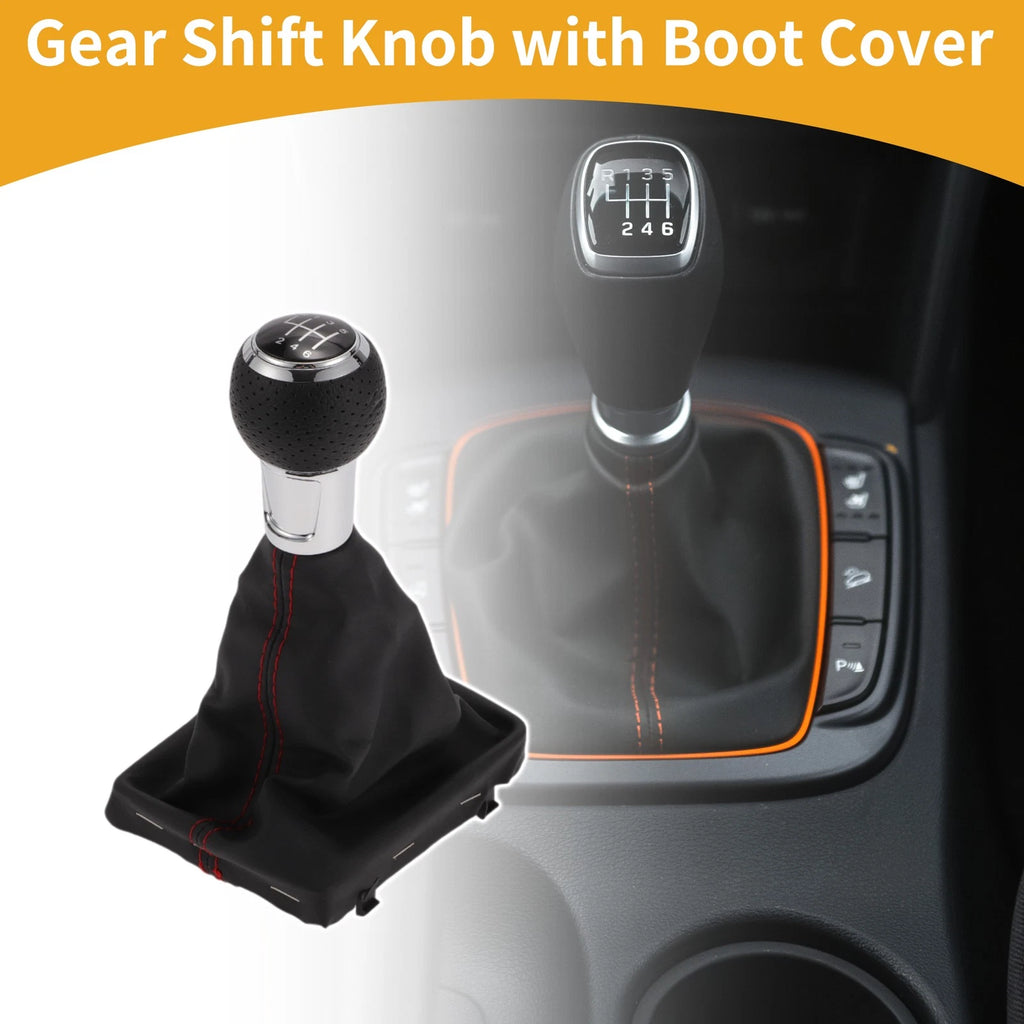 6 Speed Gear Shift Knob with Cover for Audi A3 (2010–2013)