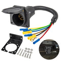 7 Pin Trailer Plug Wiring Harness Kit for Truck (Vehicle-Side)