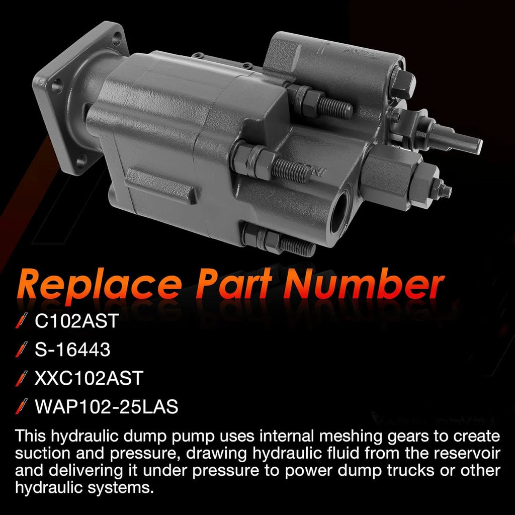 PTO Dump Pump for Hydraulic Cylinder (Direct Mount)