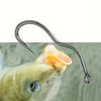 50pcs Reversible Barb Hooks for Crucian Carp Fishing