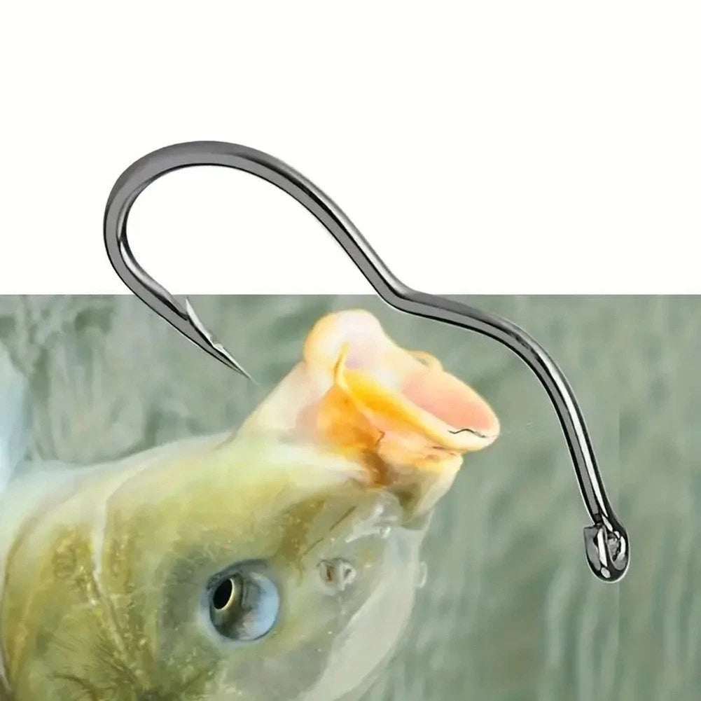50pcs Reversible Barb Hooks for Crucian Carp Fishing