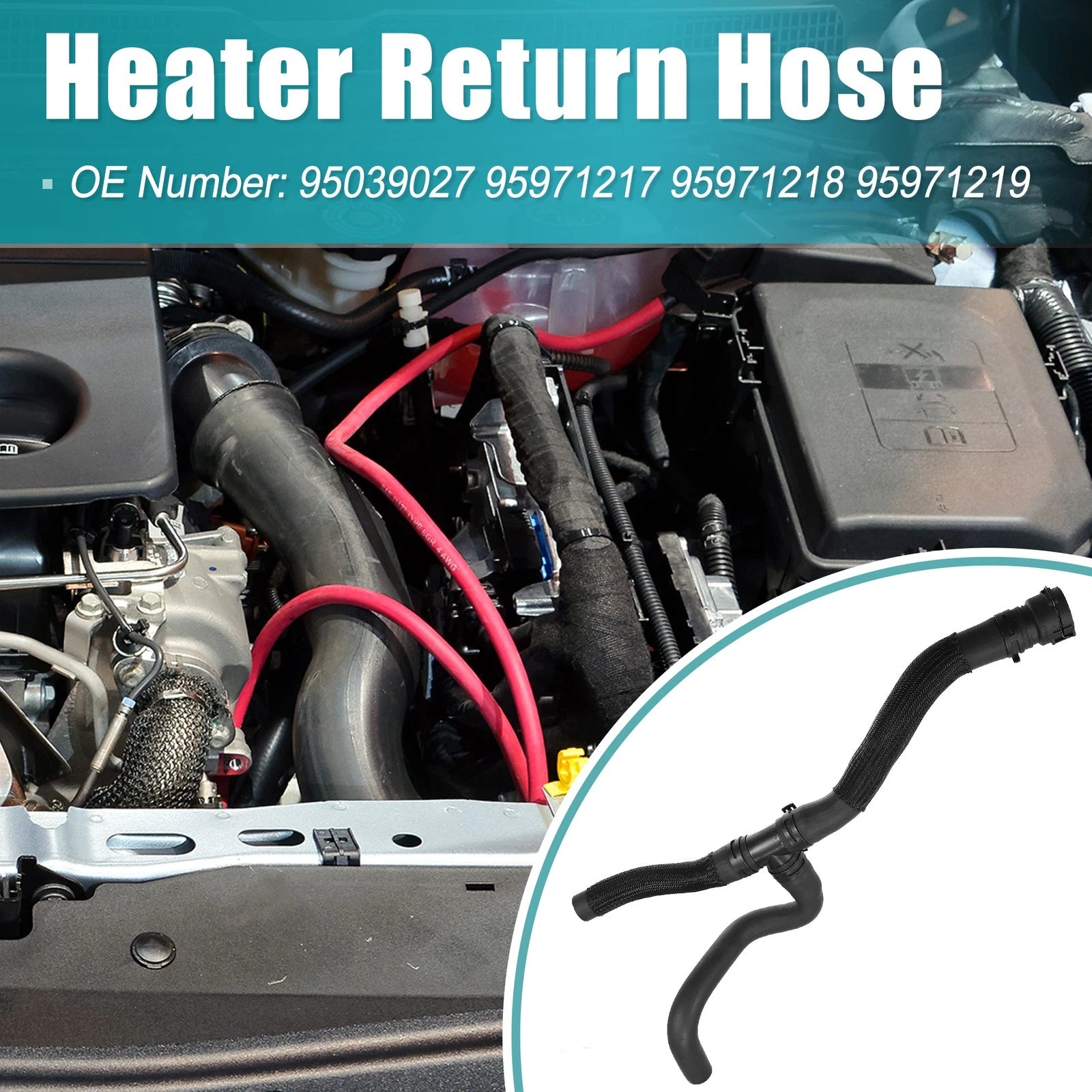 HVAC Outlet Heater Hose for Chevrolet Cruze (2011–2015) 95039027