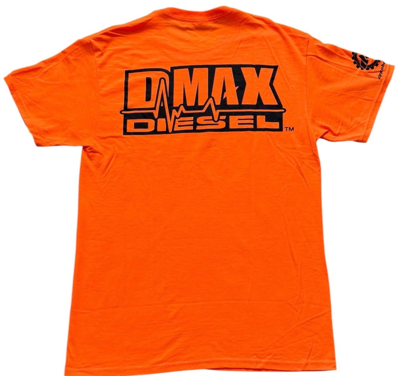 DMAX Diesel T-Shirt for DMAX (2XL) - Orange, Black Logo Graphic