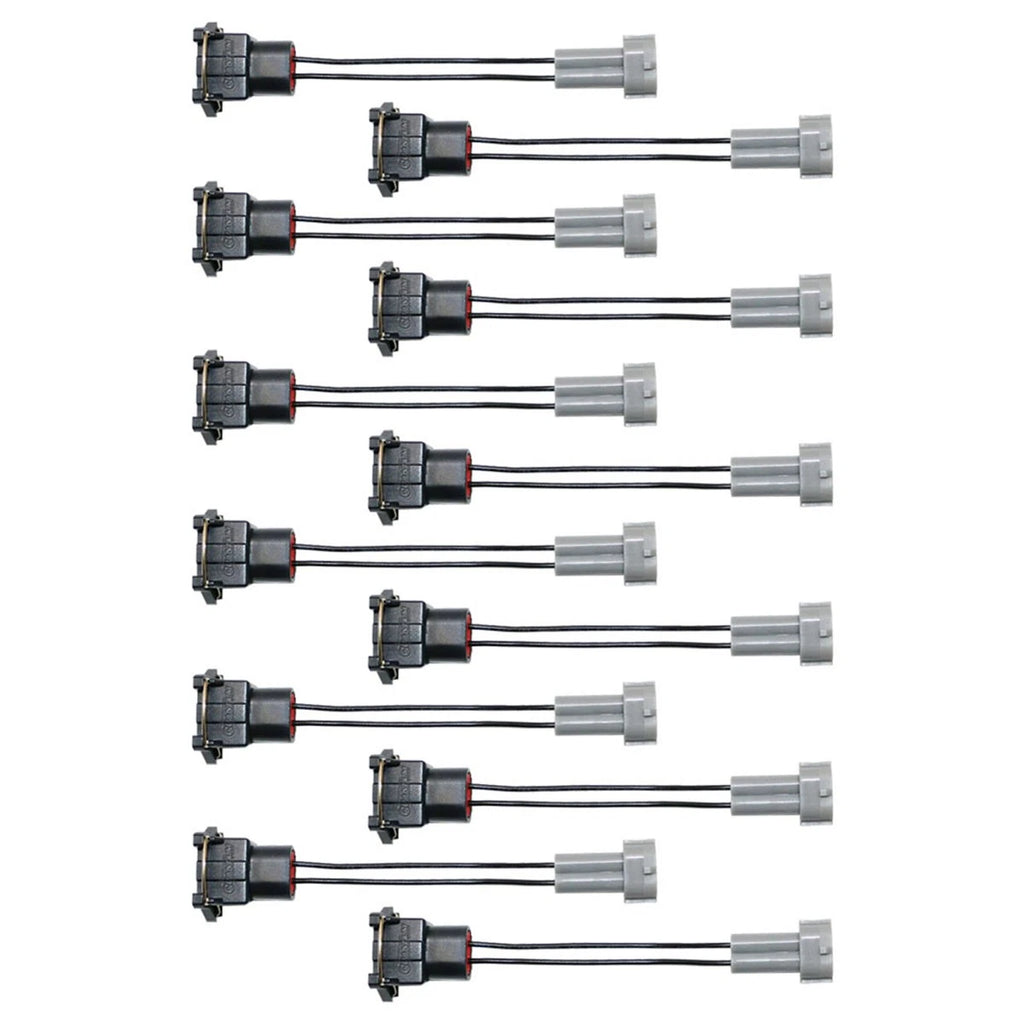 Set of 12 Injector PnP Adapters EV1 Bosch to Denso Male Wired