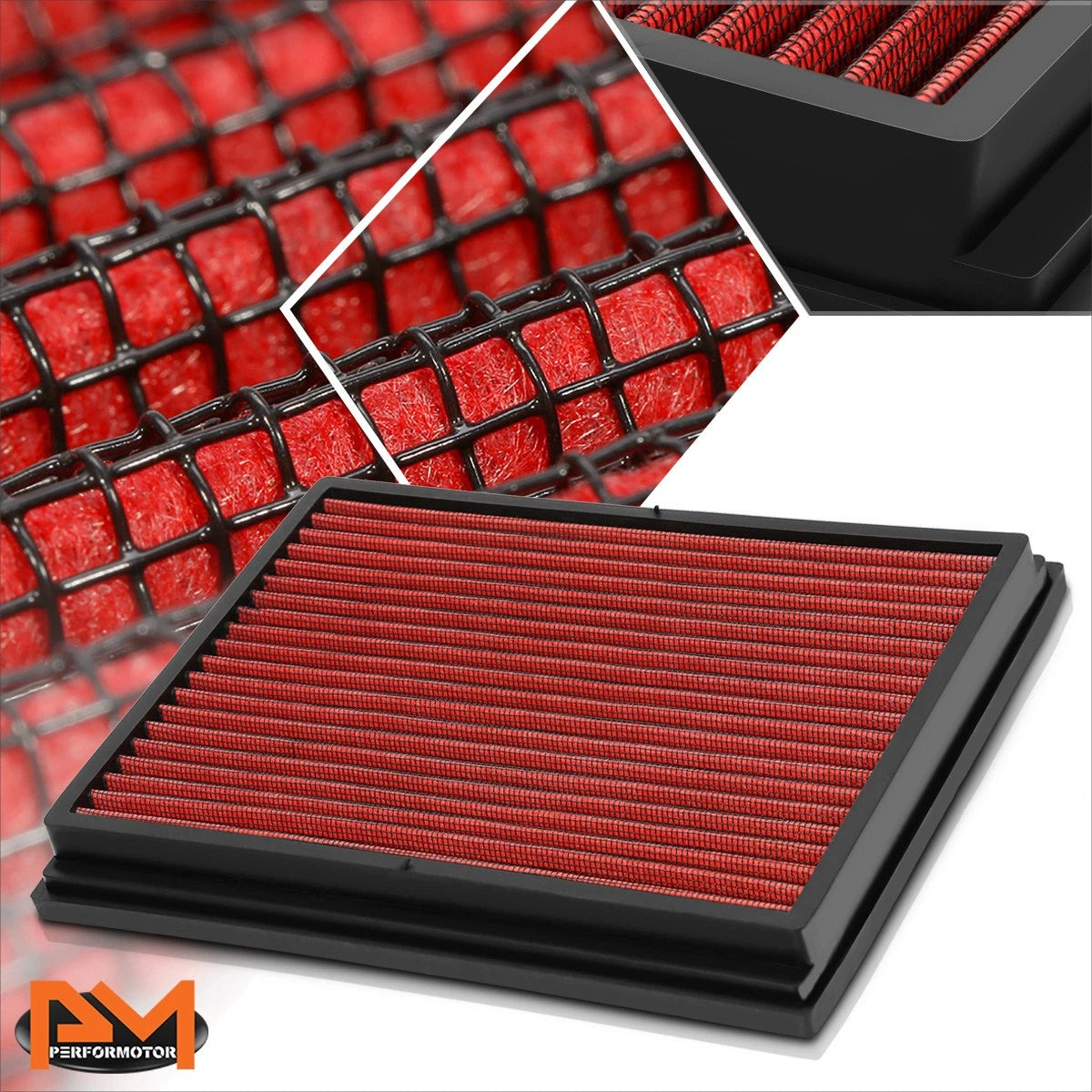 Reusable Hi-Flow Air Filter Panel for Audi A4 Quattro/S4 (2002–2009)
