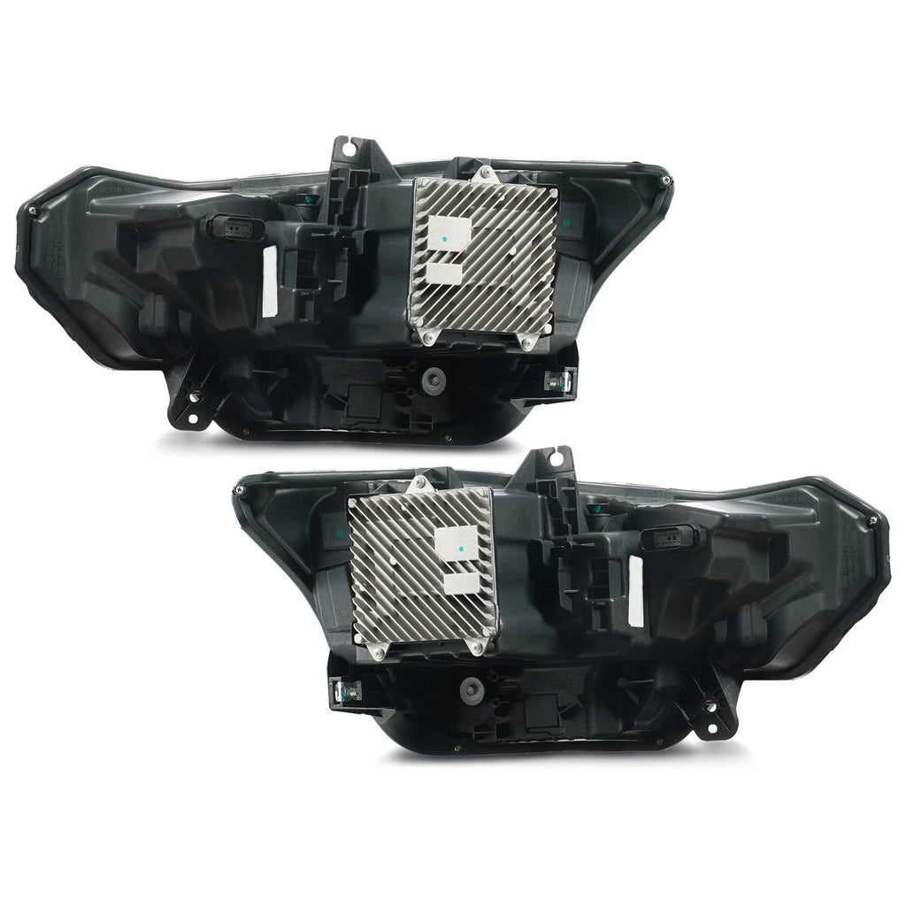 Full LED Headlight Pair for Ford Mustang (2024–2026) Black w/Bulb DRL