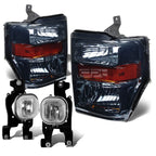 Smoked Amber Headlight + Turn Signal Lamp + Chrome Fog Light for SuperDuty (2008–2010)