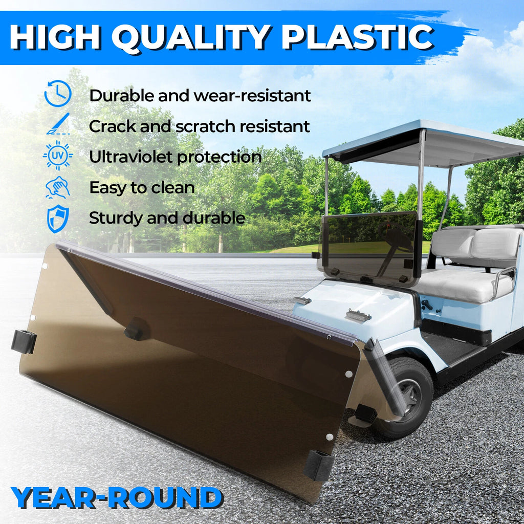 Tinted Fold Down Windshield for Yamaha G2 G9 (1985–1995)