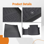 Anti-Slip TPE Floor Mats Liner for Hyundai Santa Fe 5 Seat (2021–2023)
