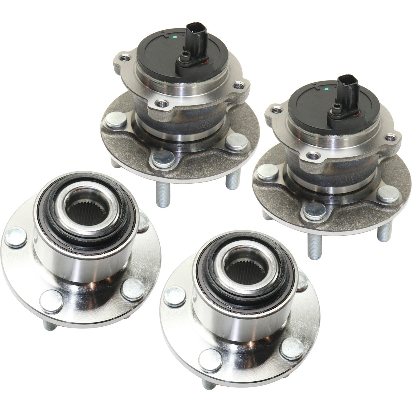 Wheel Hubs for Volvo S40 (2005–2011) Front & Rear 5 Lug with Bearing & Sensor