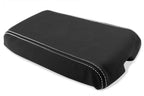 Leather Console Lid Armrest Cover for Chevrolet Camaro (1982–1992) White Stitch