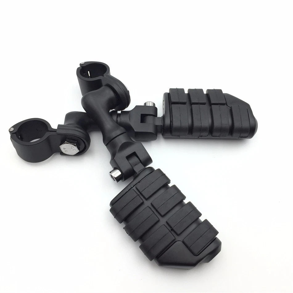 Dually Highway P-Clamps Large Footpeg Kit 1-1/4 inch for Motorcycle