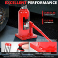 17.3" Red Hydraulic Bottle Jack for Automotive Repair (12 Tons)