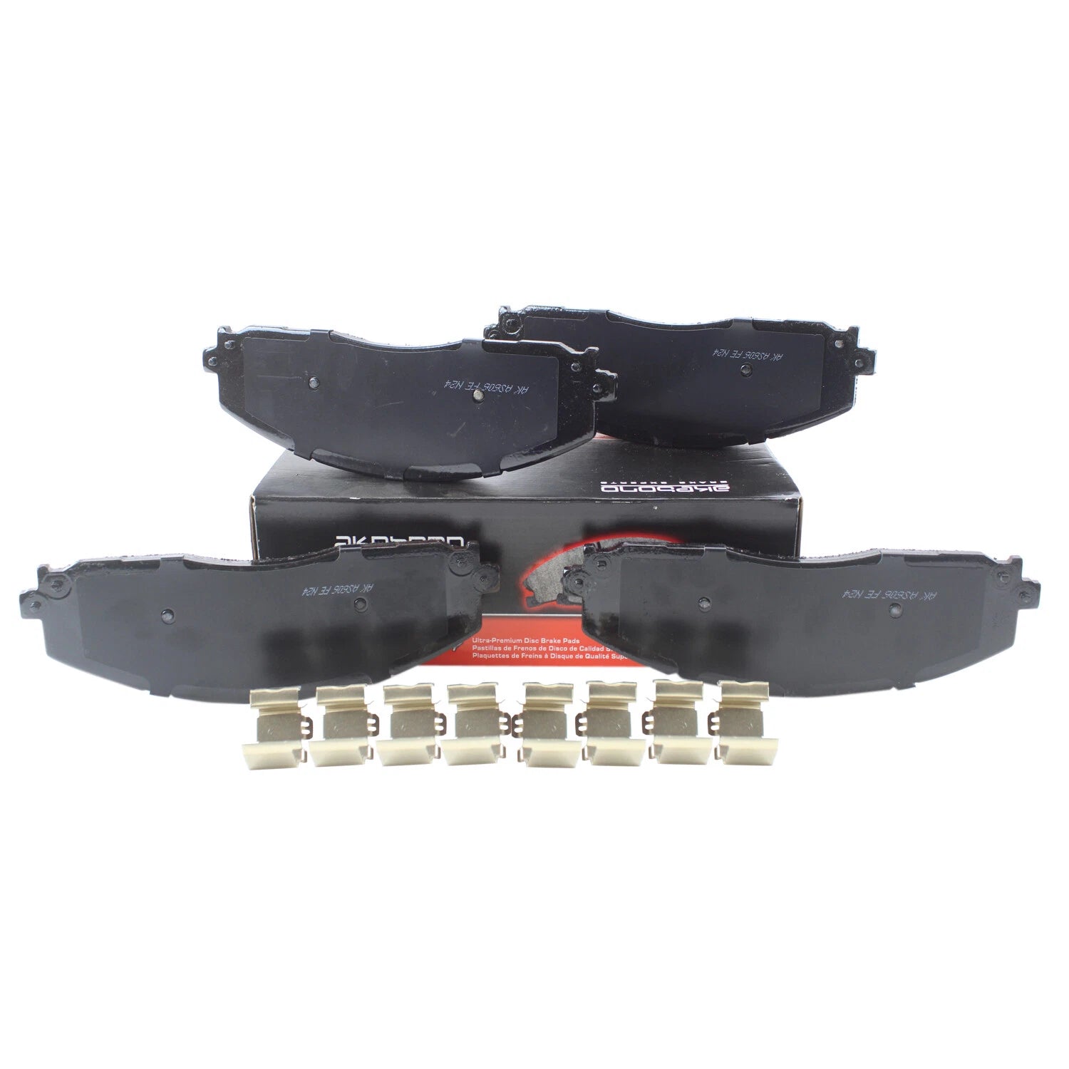 Set of 4 Akebono Severe Duty Front Disc Brake Pads for Ford F-250 F-350 (2005–2023)