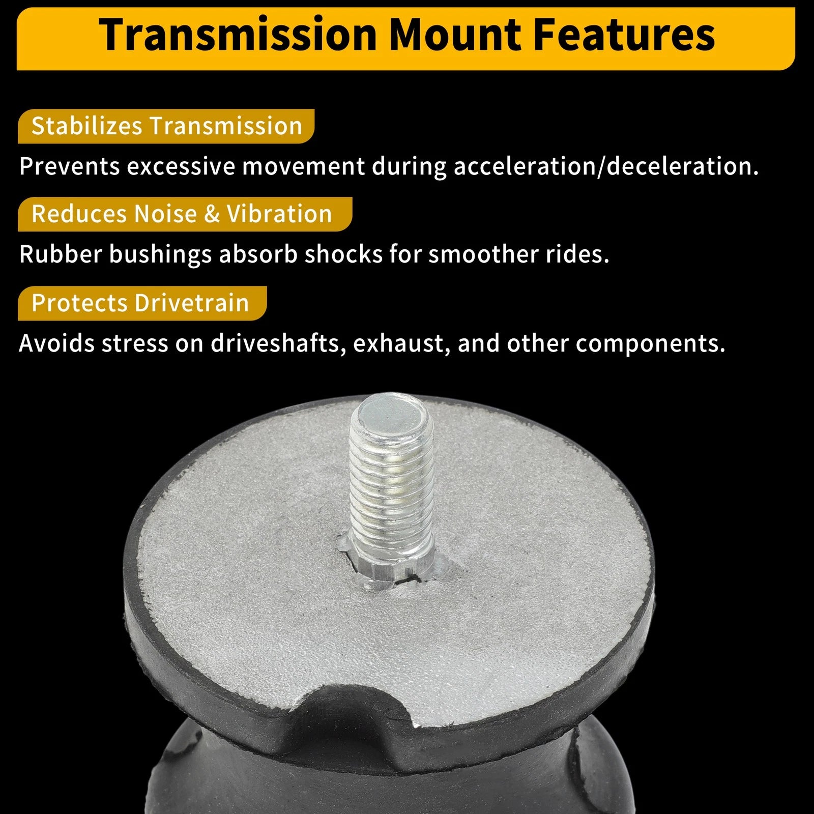 Set of 2 Transmission Mounts for BMW 1 Series (22316771219/22316799331)