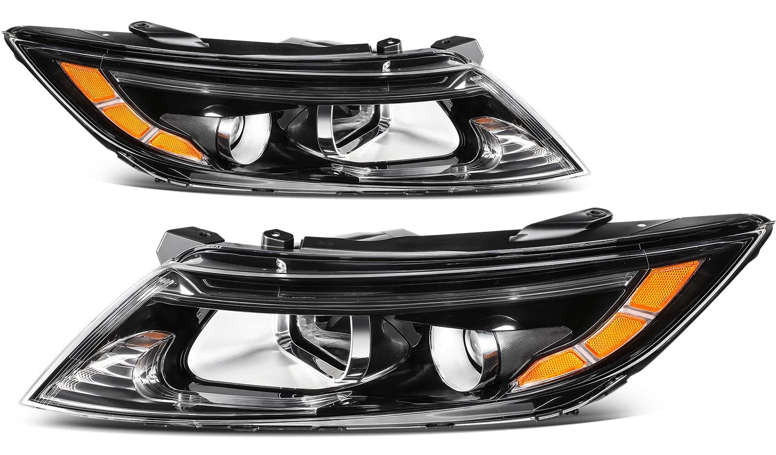 Pair Halogen Headlights Assembly with Projector for Kia Optima (2011–2013)