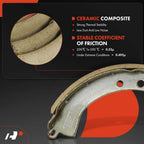Ceramic Brake Shoe Rear Brake Drum for Toyota Camry Solara (2001–2003)
