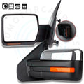 Set of 2 Front Heated Puddle Signal Tow Mirrors for Ford F-150 (2004–2014)