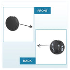 Tow Hook Cover Cap for Honda Fit (2008–2010) Matte Black