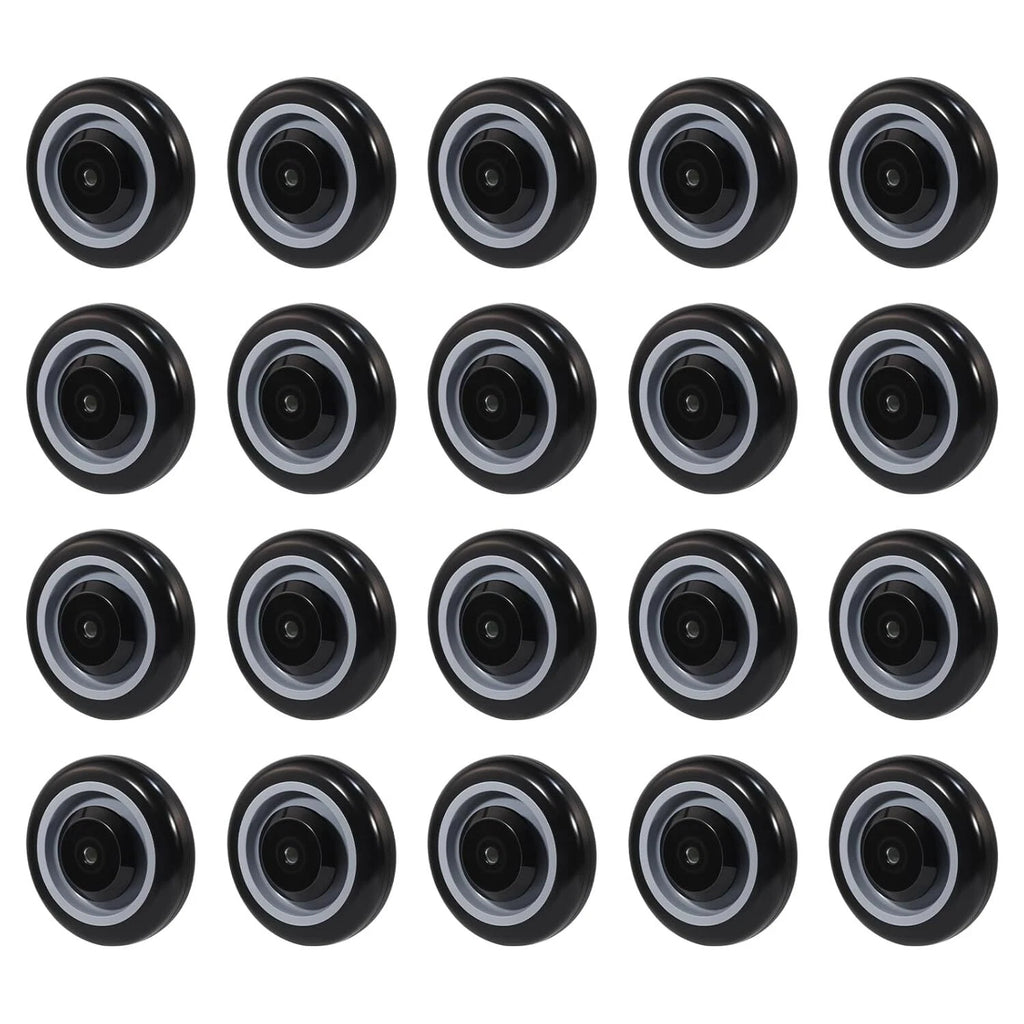 20pcs 5" Shopping Cart Wheels Kit with Axles & Bolts Replacement Caster