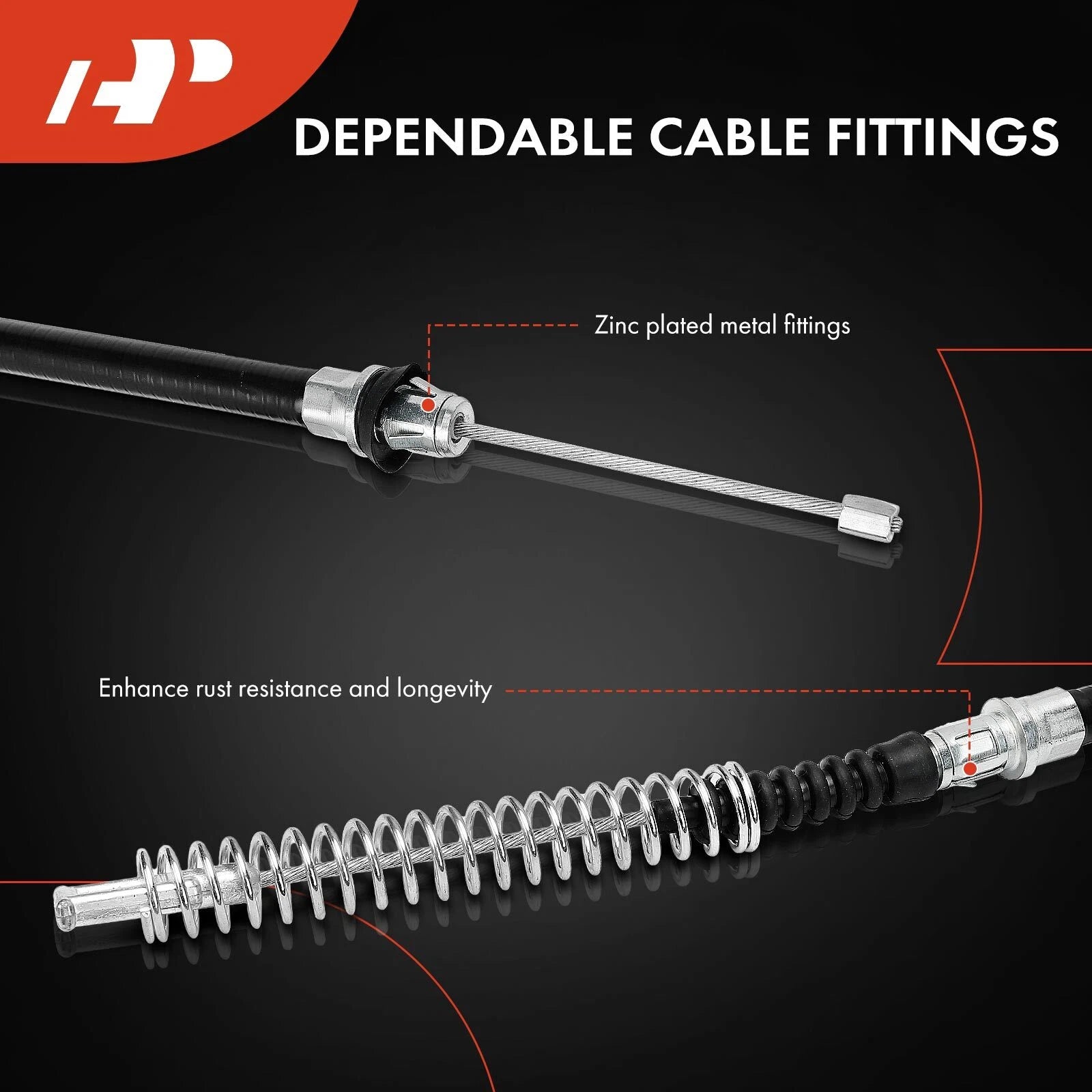 Rear Right Parking Brake Cable for Chevy Silverado 3500 GMC Sierra
