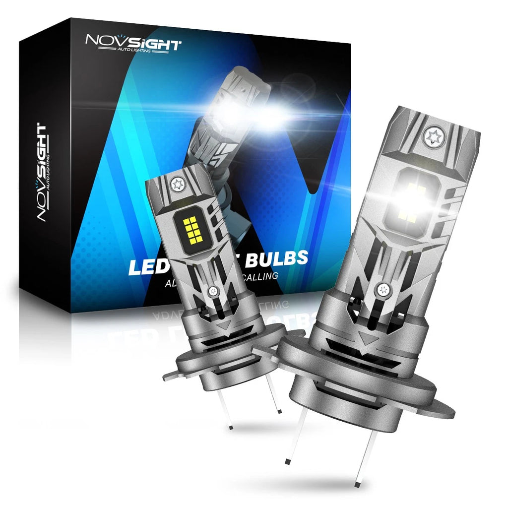 H7 LED Bulbs Conversion Kit for NOVSIGHT (500% Bright, 6000K)