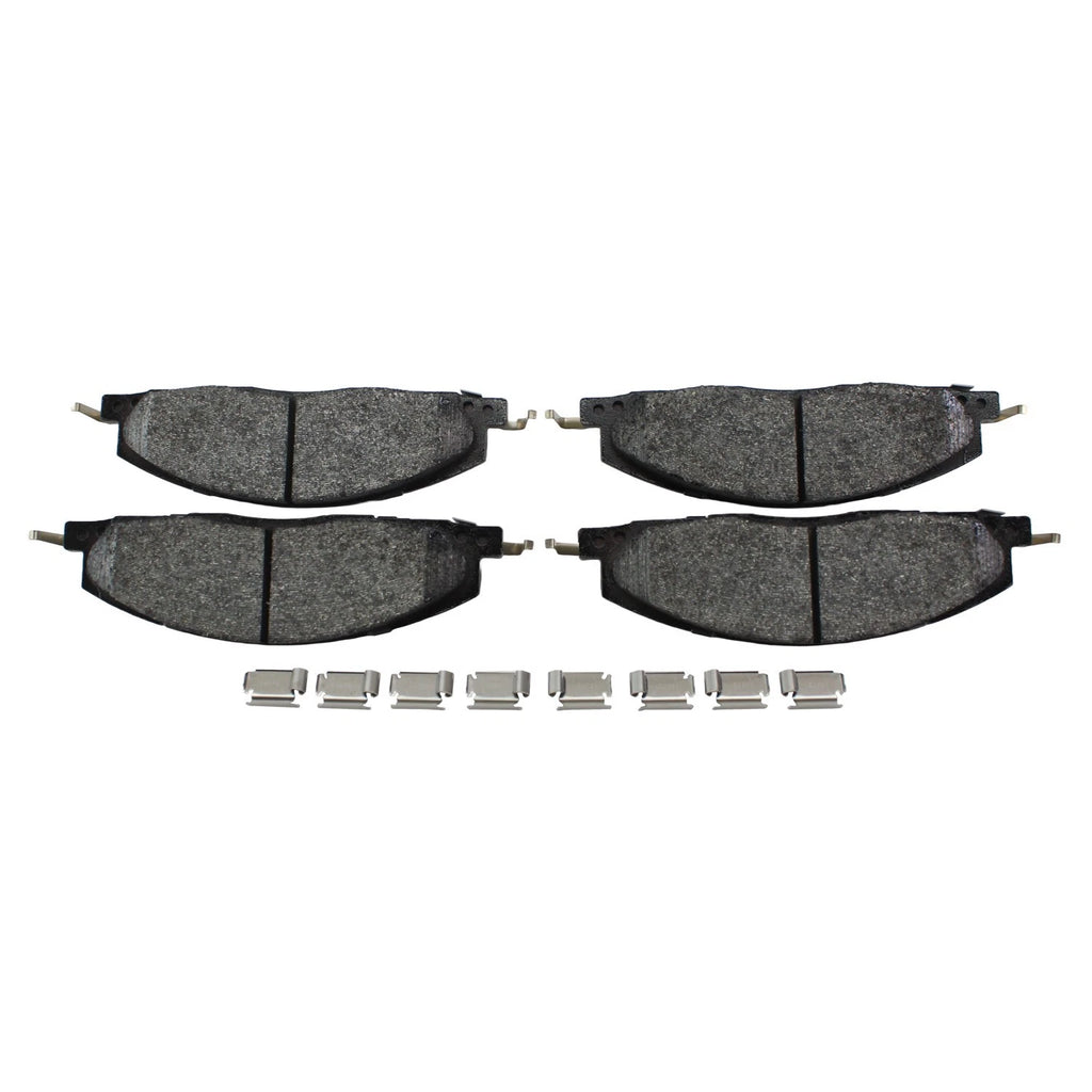 Set of 4 Akebono Severe Duty Rear Ceramic Disc Brake Pads for Dodge Ram