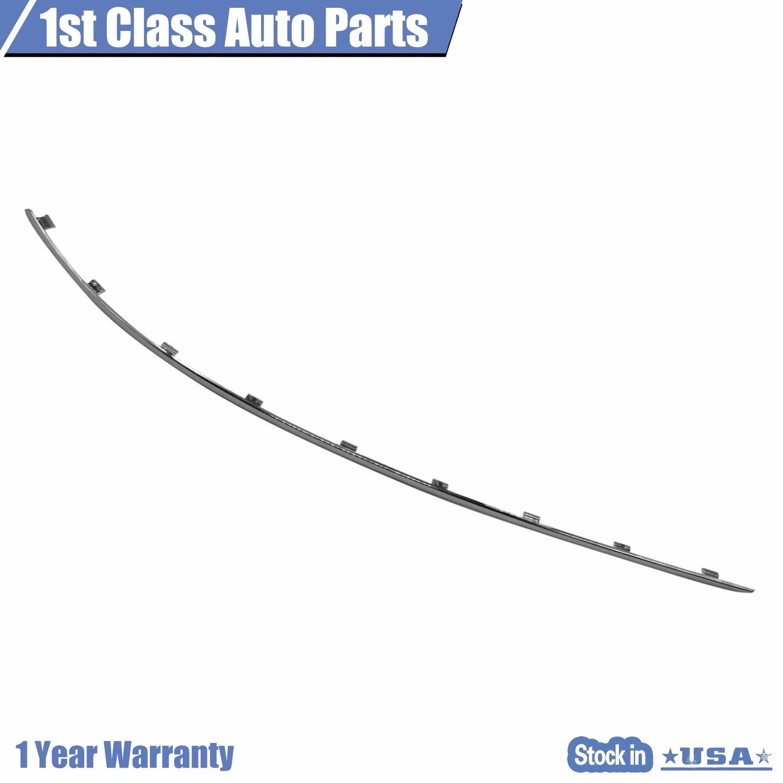 Rear Driver Side Chrome Bumper Molding for Mercedes-Benz C300 (2008–2011)