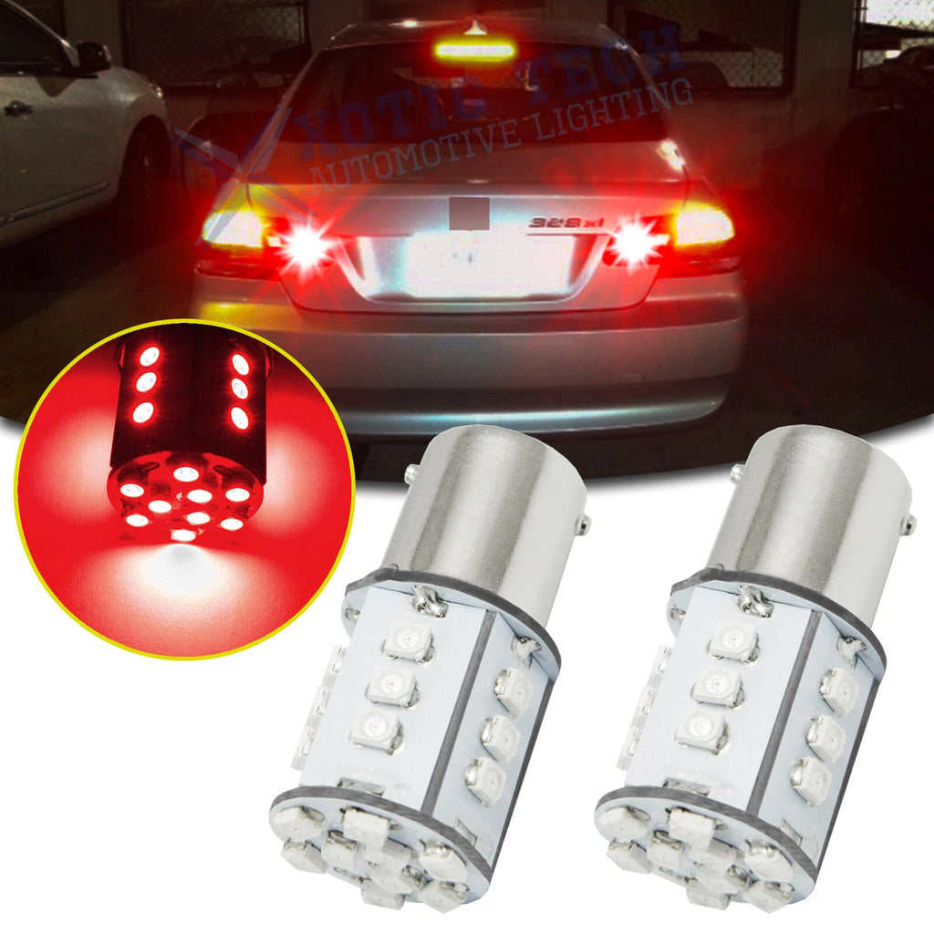 Red High Power LED Brake Tail Light Blinking Bulb for Universal (2010–2015)