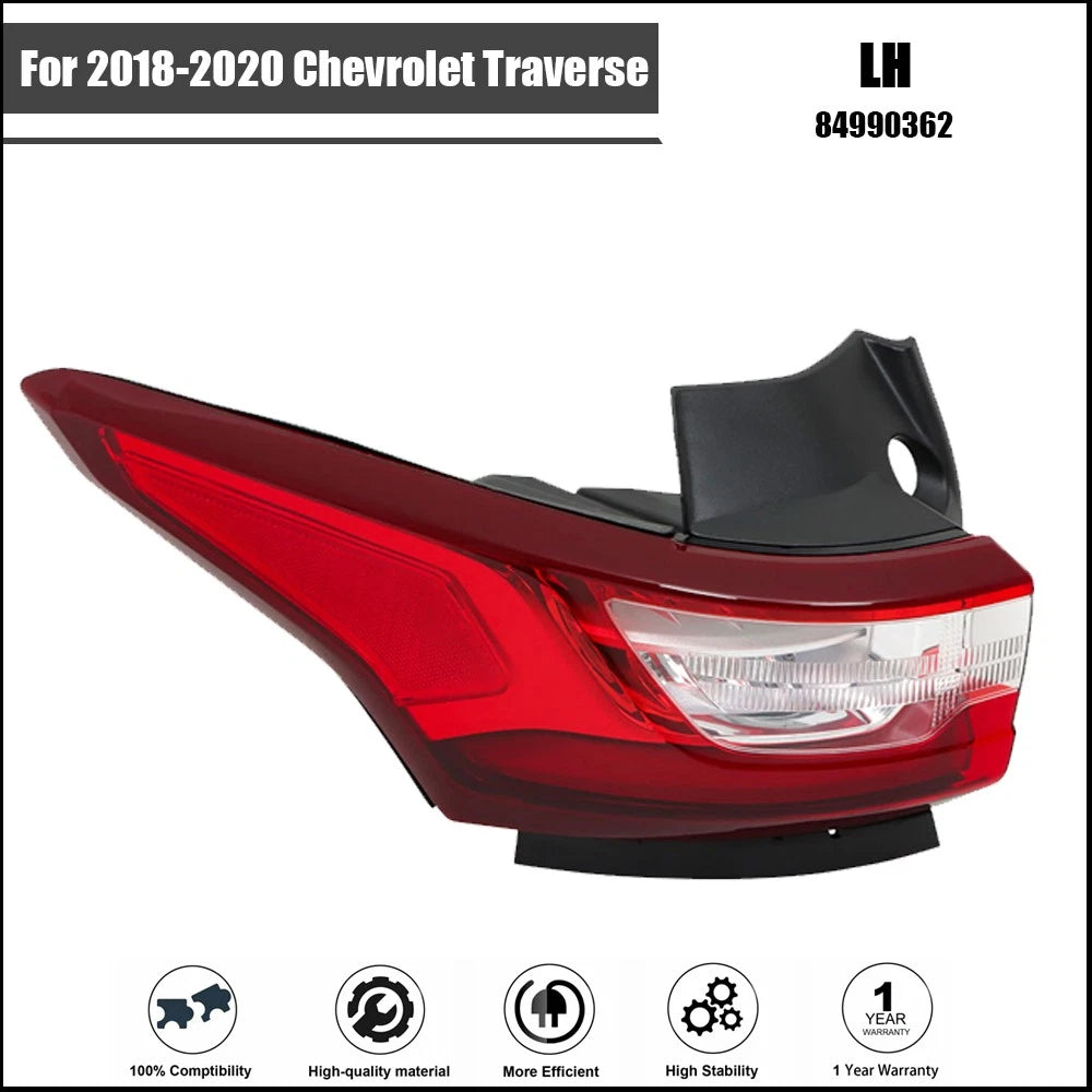 LED Tail Light Assembly for Chevrolet Traverse (2018â2020) Left Rear