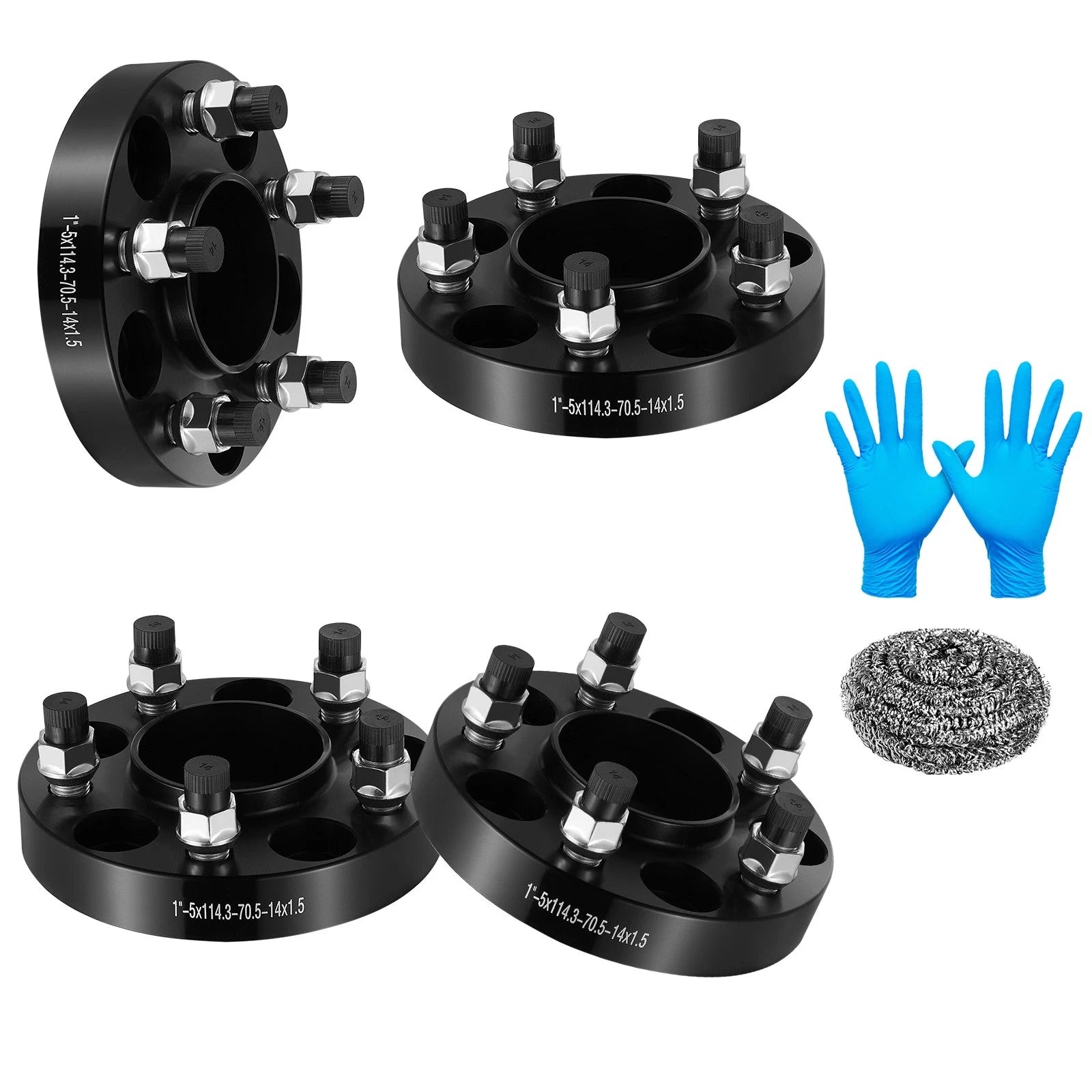 1" 5x4.5 Hubcentric Wheel Spacers for 2020–2025 Ford Explorer (14x1.5)
