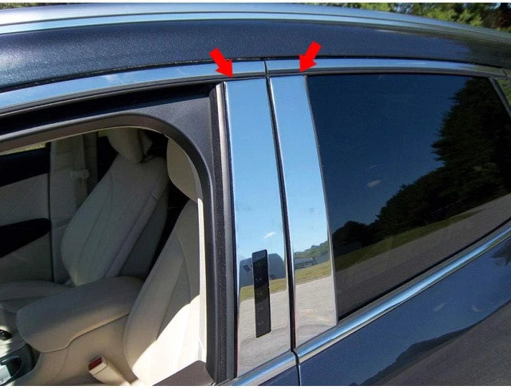 4pc. Luxury FX Stainless Steel Pillar Post Trim for 2015-2019 Lincoln MKC 4DR