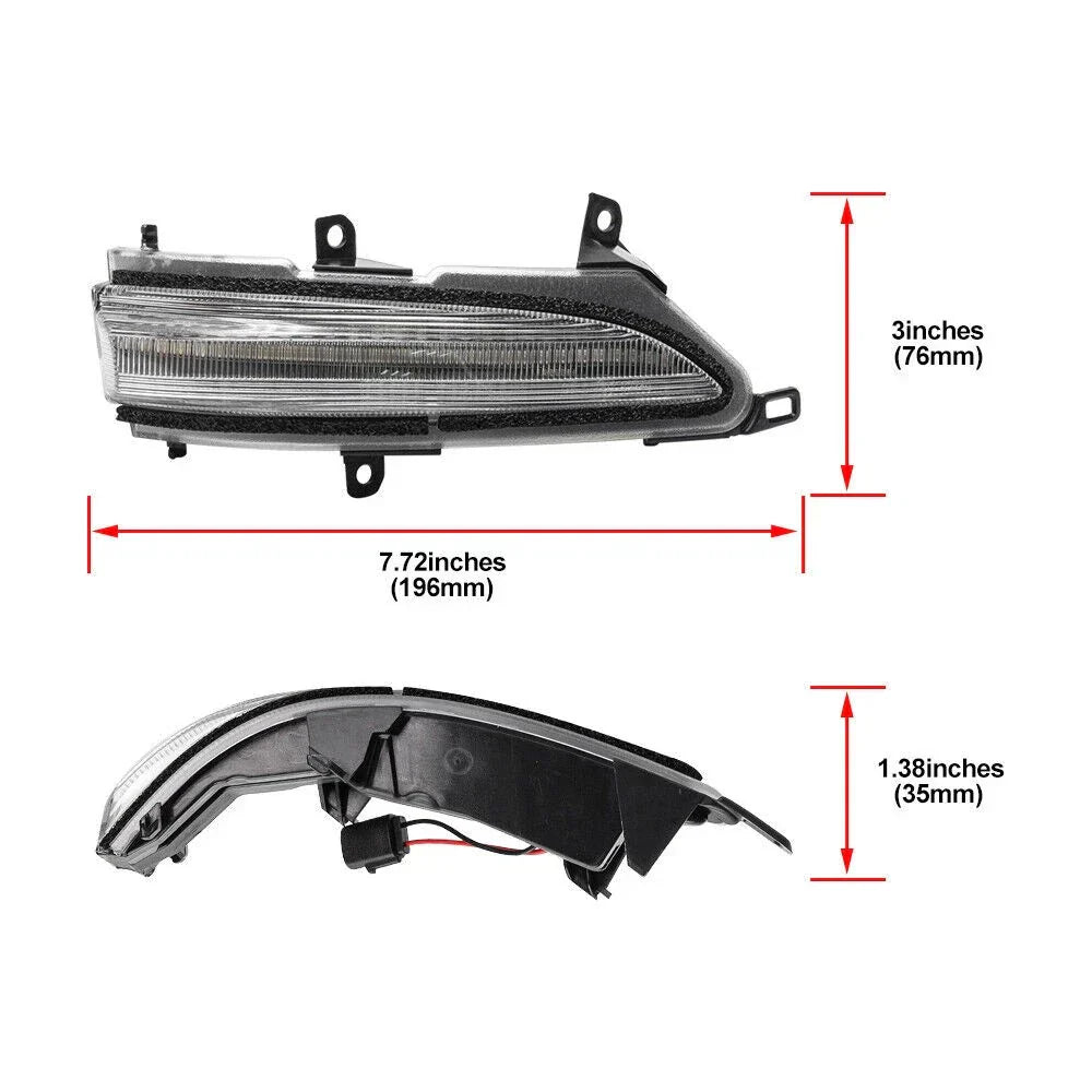 Clear Sequential LED Side Mirror Signal Light for Lexus GX460 (2010–2023)