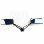 Universal Rectangle Rearview Mirrors for Harley Honda Suzuki Kawasaki