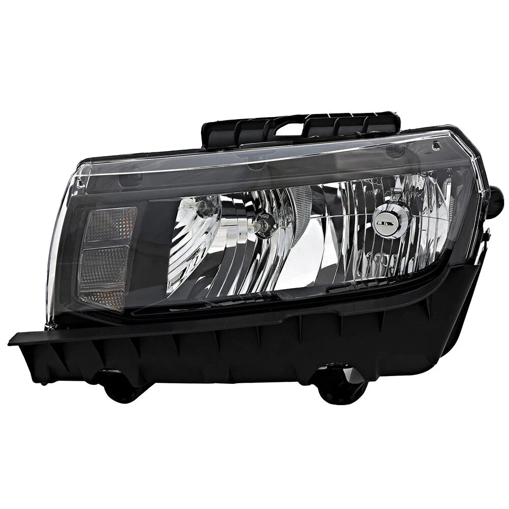 Halogen Headlight for Chevrolet Camaro (2014–2015) Left Driver Side Chrome