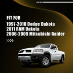 2X White LED Rear License Plate Lights for RAM Dakota (2011), Raider (2006–2009)