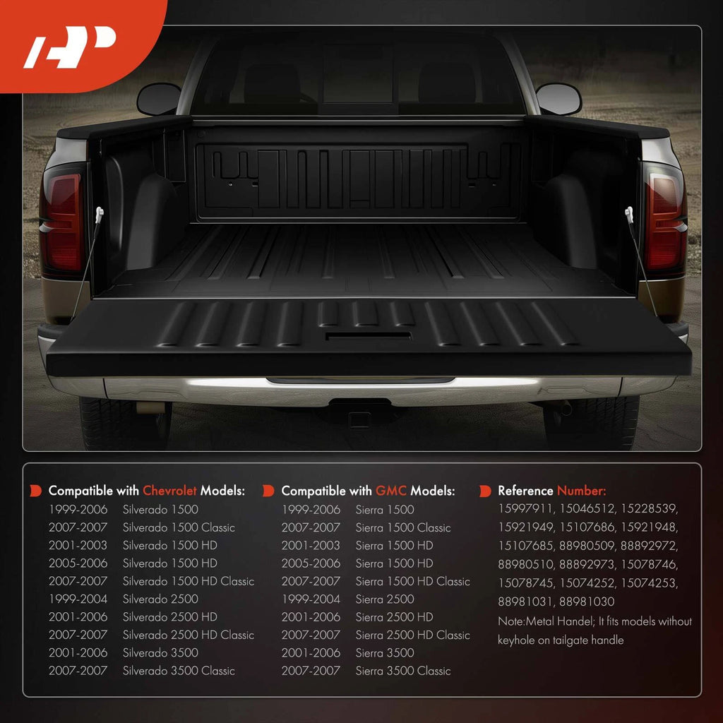 Tailgate Hardware Rebuild Kit with Cable for Chevy Silverado 2500