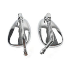 Chrome Rearview Oval Mirror for Honda Shadow Spirit 750 1100 VTX1300 VTX1800 (2001-2010)