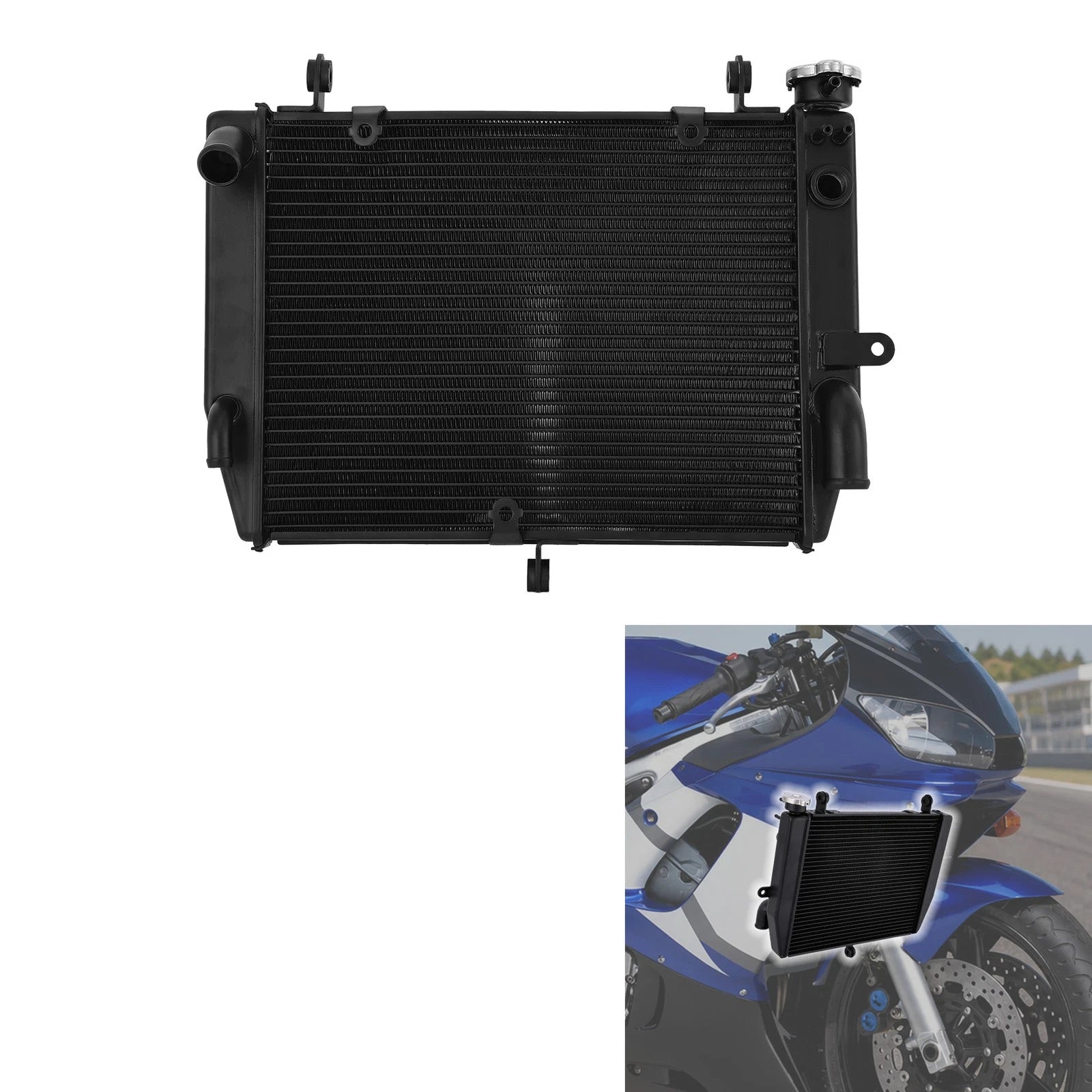 Radiator Cooler for Yamaha YZF R6 (1999–2002) Aluminum