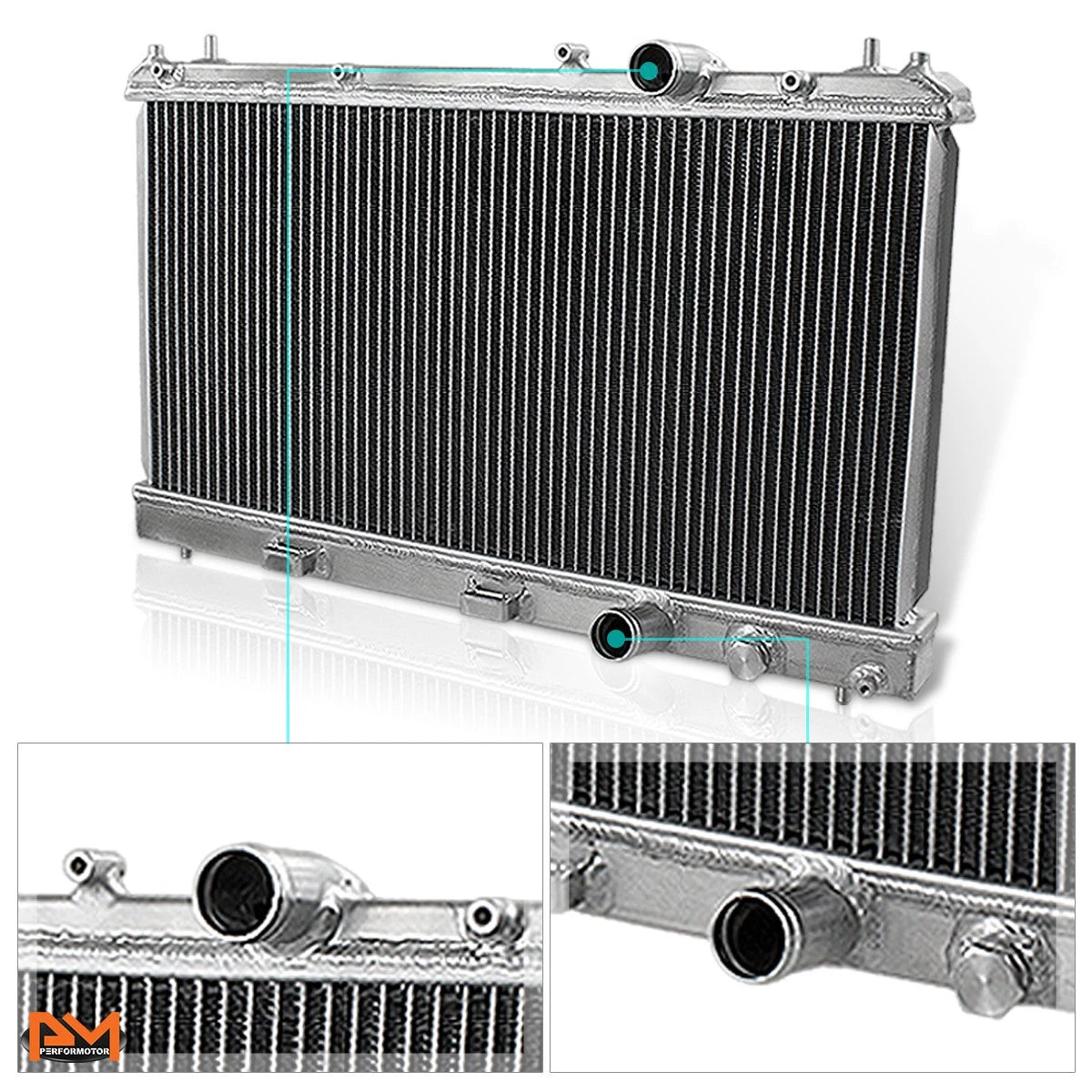 2-Row Aluminum Racing Radiator for Dodge/Plymouth Neon 2.0L (1995–1999)