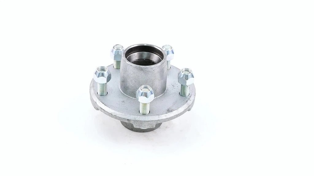 Set of 2 Trailer Hubs for 5 Bolt Axles (Hot Dipped Galvanized)