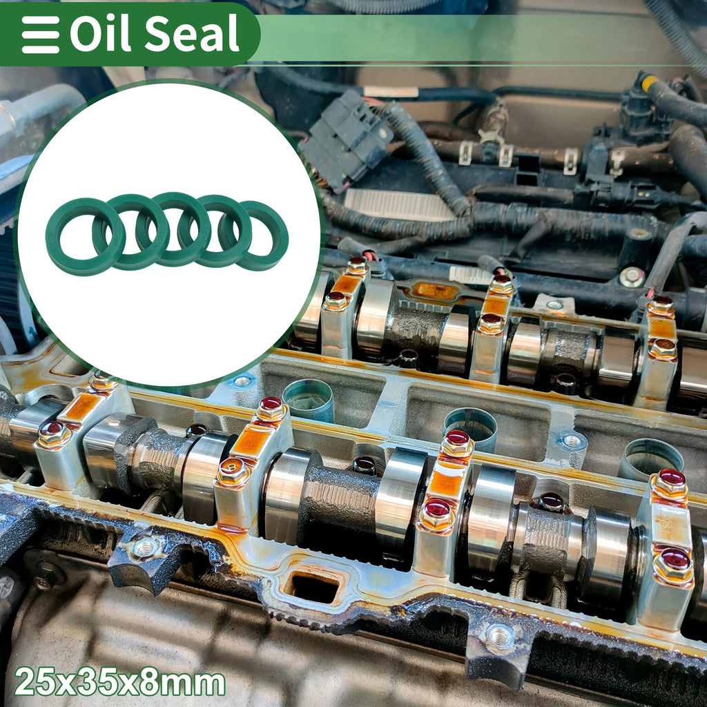 Set of 5 Oil Seal Ring 25x35x8mm for Rotary Shaft (High Pressure)