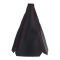Gear Cover Shifter E for - Carbon Fiber Look, Red Stitch