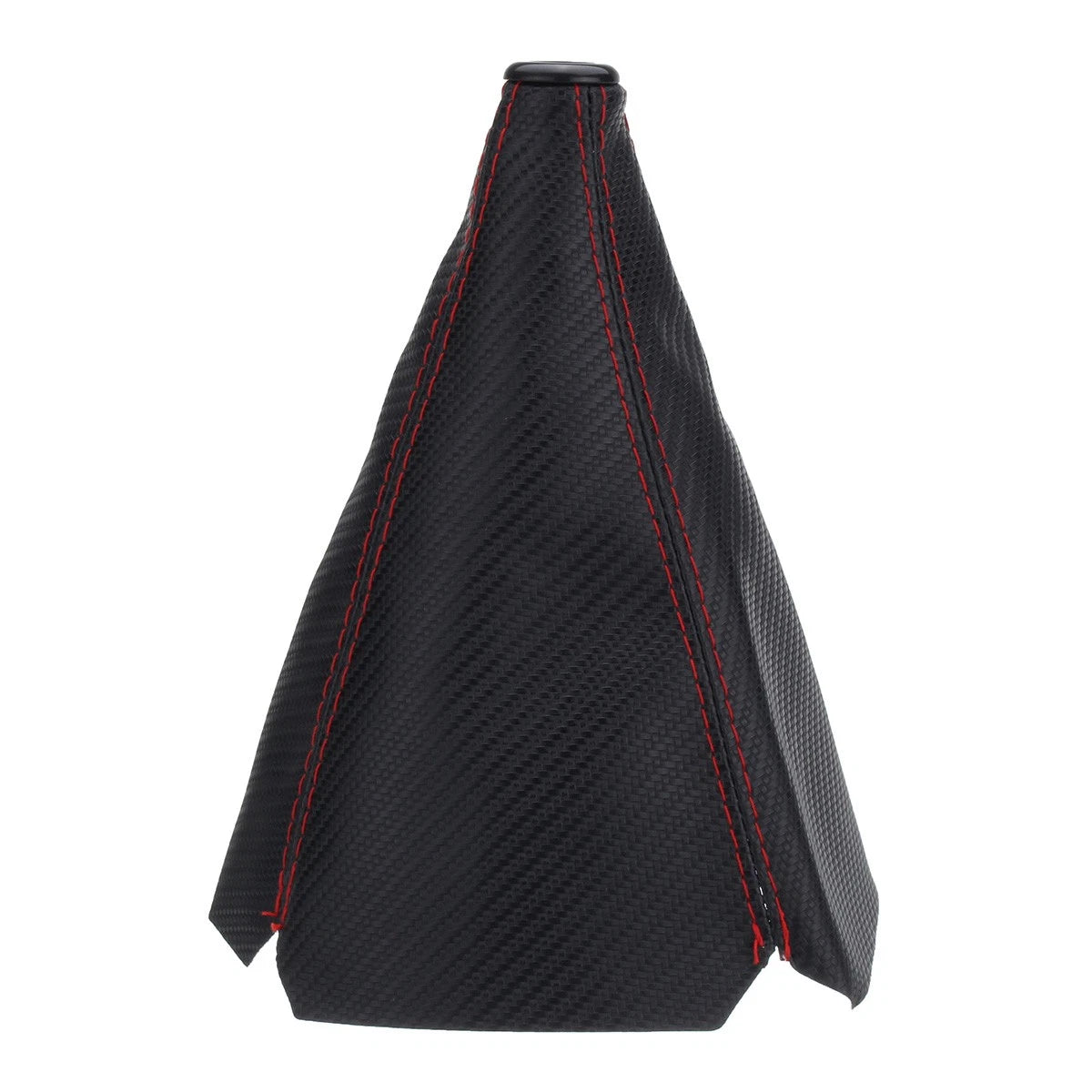 Gear Cover Shifter E for - Carbon Fiber Look, Red Stitch